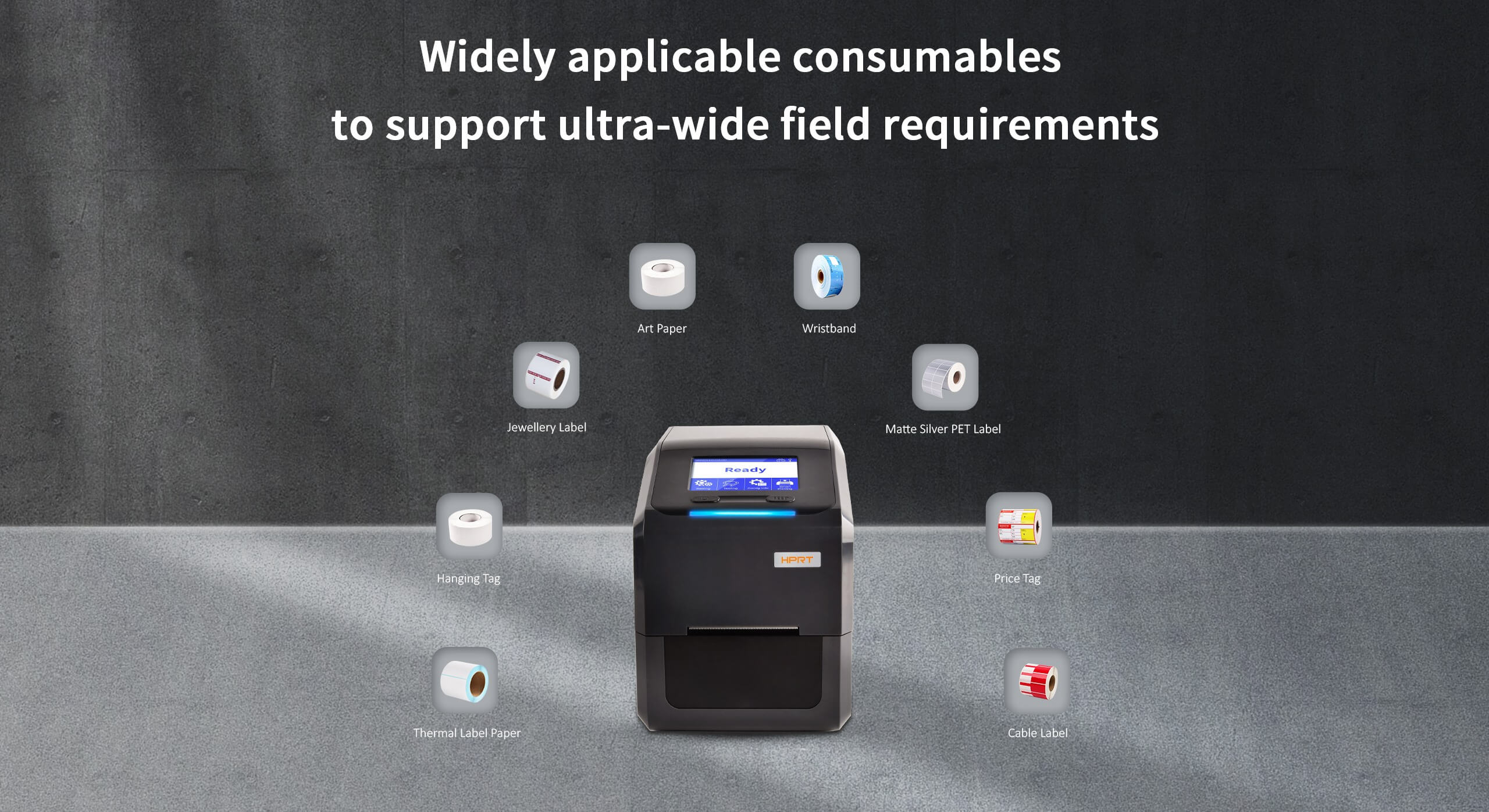 thermal transfer label printer support various consumables